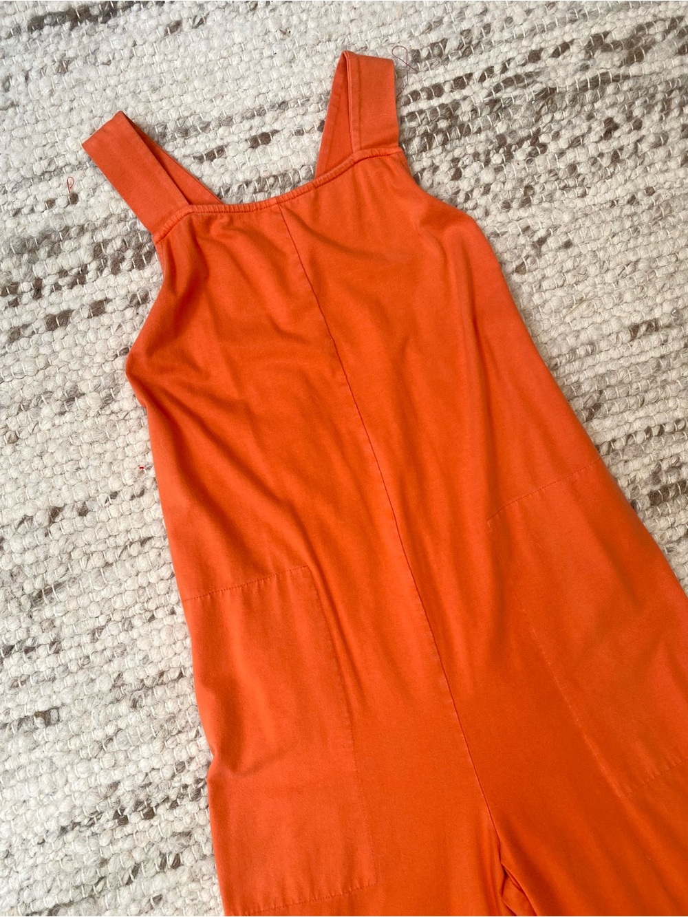 Back Beat Co Organic Cotton Easy Jumpsuit Blood Orange, Size S - Picture 3 of 8
